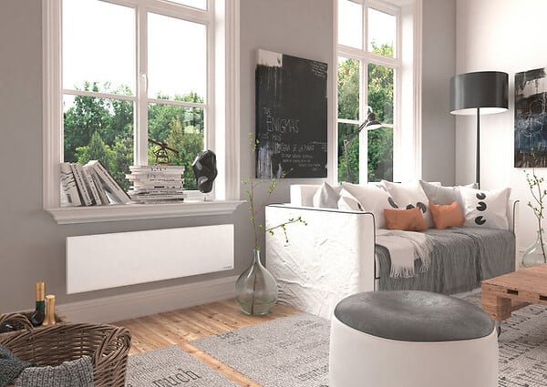 THERMOR - Radiateur connecté Ovation 3 - Plinthe - 750W - Gris - large
