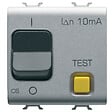 GEWISS - Disjoncteur différentiel 1P+N 6 A - 10 mA - 230 V - 3 kA - ChoruSmart 2 modules finition Titane - GEWISS - GW14482 - vignette