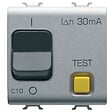 GEWISS - Disjoncteur différentiel 1P+N 10 A - 30 mA - 230 V - 3 kA - ChoruSmart 2 modules finition Titane - GEWISS - GW14486 - vignette