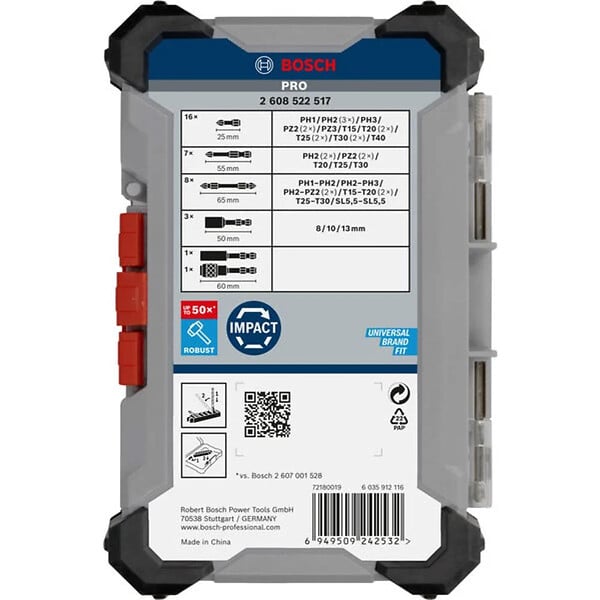 BOSCH - Coffret d’embouts de vissage PRO Impact Bosch Pro - 2608522517 - large