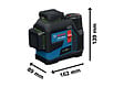 BOSCH - Laser lignes BOSCH GLL 12V-100-33 CG + pince DK 20 + Batterie GBA 12V 2.0Ah en L-Boxx - vignette