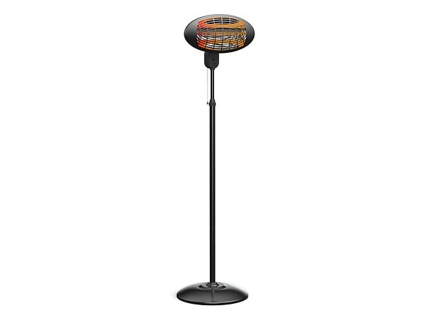 PURLINE - Chauffage halogène 2000W sur pied hauteur réglable, pour intérieure ou extérieure - large