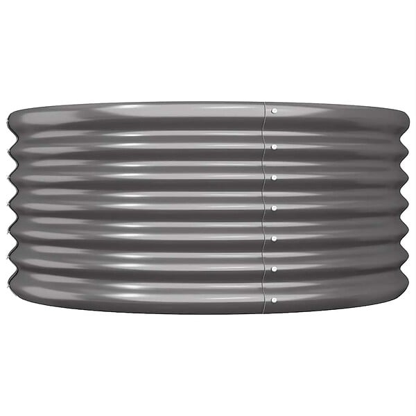 VIDAXL - vidaXL Jardinière Acier enduit de poudre 80x80x36 cm Anthracite - large