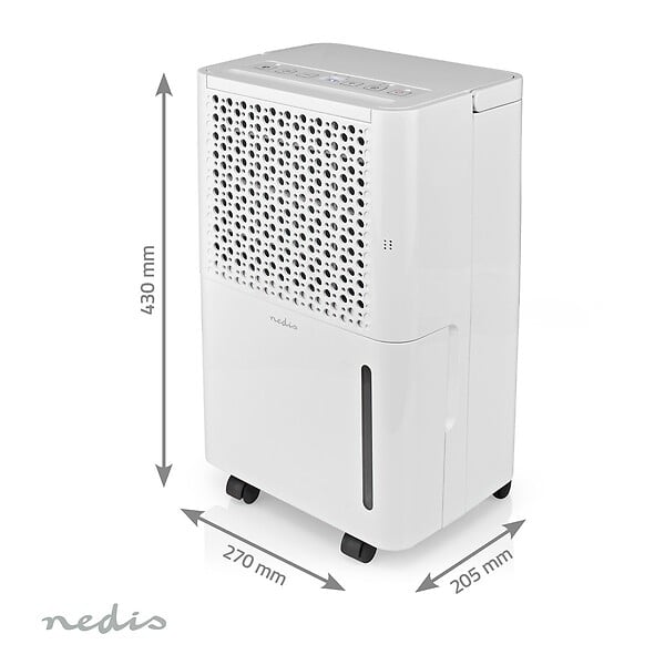 NEDIS - Déshumidificateur 10L/jour Extraction humidité 4 modes Déshumidification, Auto, Séchage du linge, Ventilation 100 m³/h NEDIS - large