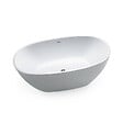 STANO - Baignoire îlot design ovale DENVER blanche 150 cm - vignette
