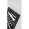STANO - Radiateur sèche-serviettes eau chaude design KLEA 128 x 54 cm noir mat - vignette