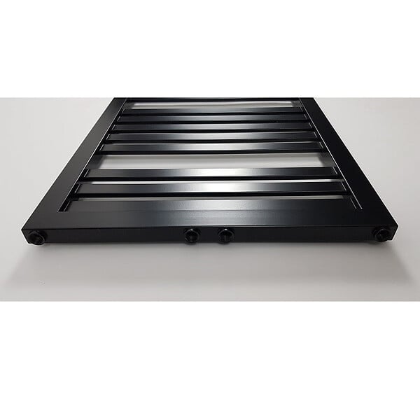 STANO - Radiateur sèche-serviettes eau chaude design KLEA 128 x 54 cm noir mat - large