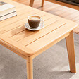CONCEPT USINE - Salon de jardin 4 places en bois avec 2 tables gris anthracite et bois ROSARIO - vignette