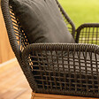 CONCEPT USINE - Salon de jardin 4 places en bois avec 2 tables gris anthracite et bois ROSARIO - vignette