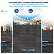 VOUNOT - Brise vue occultant en HDPE 150g/m² 1.5x10m avec attaches de fixation anthracite - vignette