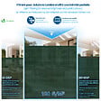 VOUNOT - Brise vue occultant en HDPE 150g/m² 1.5x20m avec attaches de fixation vert - vignette