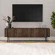 CONCEPT USINE - Meuble TV avec placards aspect noyer 160cm FRENO - vignette