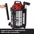 EINHELL - Aspirateur eau et poussières inox – TC-VC 2045 S – 900 W – Cuve 20 L – Fonction soufflage - vignette
