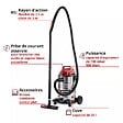 EINHELL - Aspirateur eau et poussières avec prise asservie – TC-VC 3055 SA - vignette