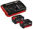 EINHELL - Kit jardin sans fil Einhell – Coupe-bordure, souffleur, taille-haies, ébrancheur + 2 batteries 4.0Ah - vignette