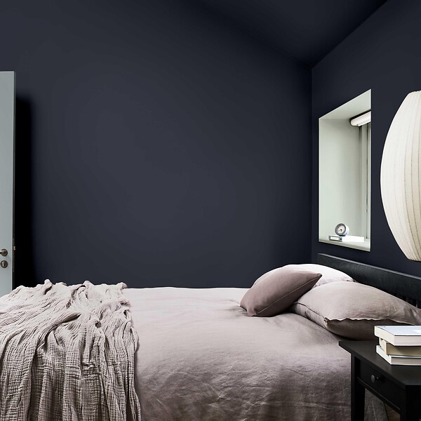 DULUX VALENTINE - Peinture Crème de Couleur Biosourcé - Bleu d'Encre - Mat - 2,25 L - large