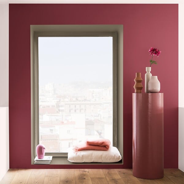 DULUX VALENTINE - Peinture Crème de Couleur Biosourcé - Grès Rose - Velours - 2,25 L - large