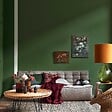 DULUX VALENTINE - Peinture Crème de Couleur Biosourcé - Vert Tropical - Satin - 0,5 L - vignette
