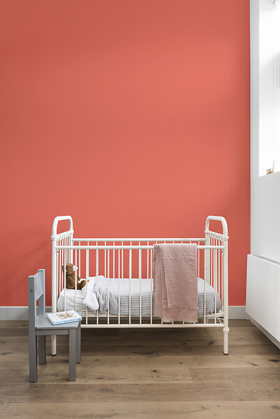 DULUX VALENTINE - Peinture Crème de Couleur Biosourcé - Corail Fusion - Velours - 0,5 L - large