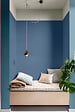 DULUX VALENTINE - Peinture Crème de Couleur Biosourcé - Bleu Ardoise - Satin - 1 L - vignette