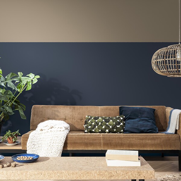 DULUX VALENTINE - Peinture Crème de Couleur Biosourcé - Bleu Indigo - Satin - 1 L - large