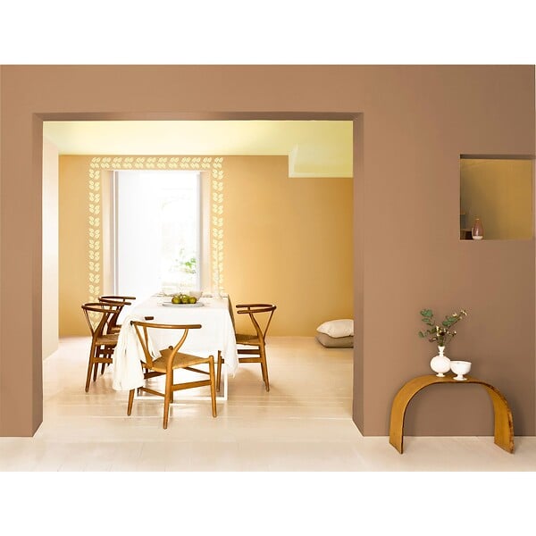 DULUX VALENTINE - Peinture Crème de Couleur Biosourcé - Blanc Cassé - Velours - 1 L - large