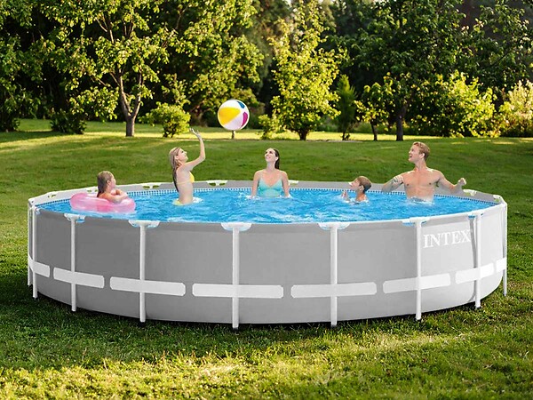 INTEX - Piscine tubulaire Prism Frame ronde 5,49 x 1,22 m - Intex - large