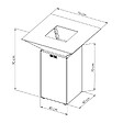 GRILL'CHIC - Brasero Cevenol Acier Normal Carre 74 Imitation Corten Double Cuve - vignette