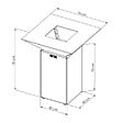 GRILL'CHIC - Brasero Cevenol Acier Normal Carre 74 Rouge Double Cuve - vignette