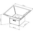 GRILL'CHIC - Bol A Feu Cevenol Pool Corten Carre 74 Simple Cuve - vignette