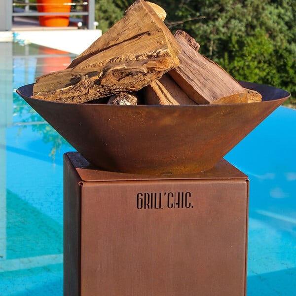 GRILL'CHIC - Bol A Feu Cevenol Corten Normal Rond 74 Simple Cuve - large