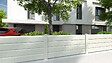 ALTONA - Chapeau poteau départ mur PVC ADELE blanc - vignette