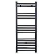 STANO - Radiateur sèche-serviettes eau chaude CODA 120 x 60 cm noir mat - vignette