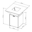 GRILL'CHIC - Brasero Cevenol Corten Normal Carre 83 Simple Cuve - vignette