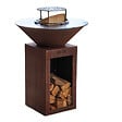 GRILL'CHIC - Brasero Cevenol Corten Bois Rond 74 Simple Cuve - vignette
