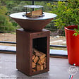 GRILL'CHIC - Brasero Cevenol Corten Bois Rond 74 Simple Cuve - vignette