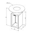 GRILL'CHIC - Brasero Cevenol Corten Bois Rond 74 Simple Cuve - vignette