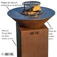 GRILL'CHIC - Brasero Cevenol Corten Normal Rond 74 Simple Cuve - vignette