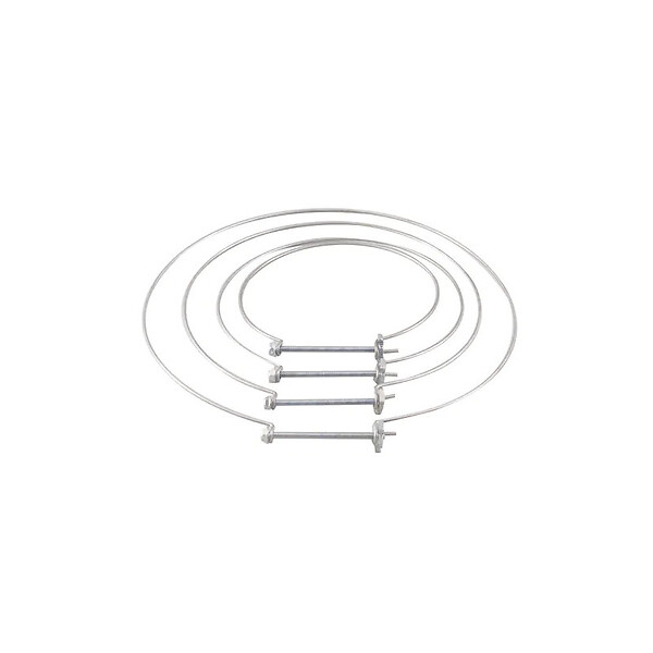 ACOMAT - Lot de 10 colliers Monofil de serrage pour gaine flexible de ventilation - Diamètre (mm): 80 - large