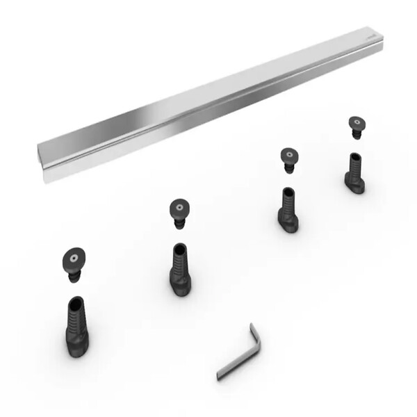 WEDI - WEDI Barrette de finition à carreler pour évacuation linéaire 80 cm inox brossé Fundo - large