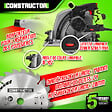 CONSTRUCTOR - Scie circulaire plongeante 1400W avec rail de guidage - Lame 190mm 24 dents - vignette