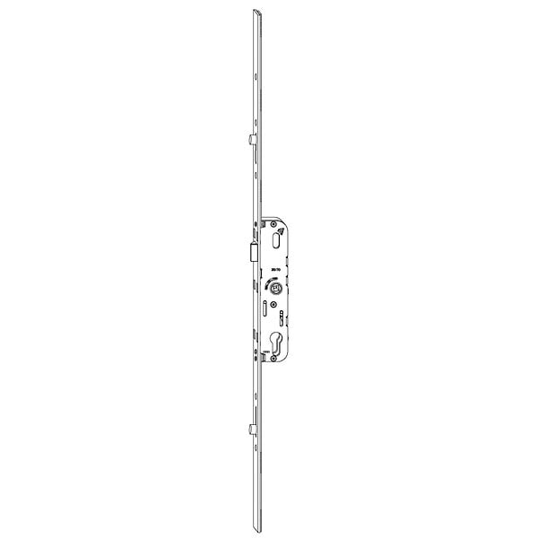 FERCO - Crémone barillet 2570 ajustable haut et bas longueur 2030mm - large