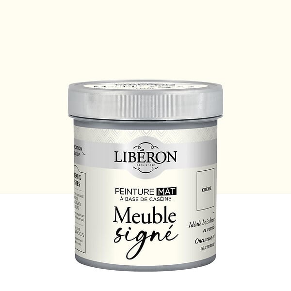 LIBERON - Peinture meuble Caseine - Crème - Mat - 0,5L - large