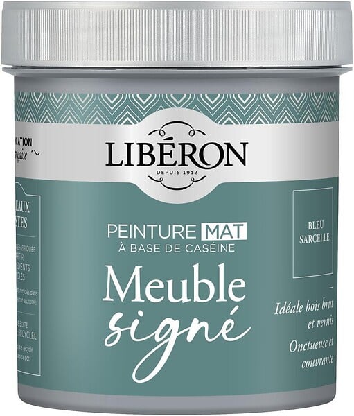 LIBERON - Peinture meuble Caseine - Bleu sarcelle - Mat - 0,5L - large