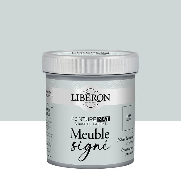 LIBERON - Peinture meuble Caseine - Gris nuee - Mat - 0,5L - large