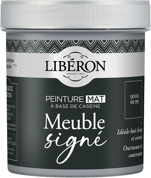 LIBERON - Peinture meuble Caseine - Queue de pie - Mat - 0,5L - large