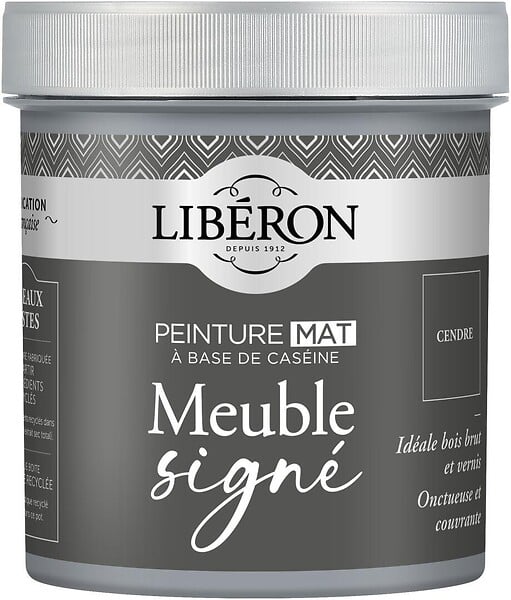 LIBERON - Peinture meuble Caseine - Cendre - Mat - 0,5L - large