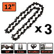 GT GARDEN - Guide 12 pouces (30 cm) avec lot de 3 chaînes 44 maillons pour multifonction 4 en 1 et outil sur per - vignette