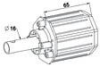 ZURFLUH FELLER - Embout Octo60 Crabot + Tube Ø16 L65 - vignette