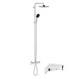 GROHE - Colonne bain douche thermostatique Vitalio Start System chromé + Tablette de douche d'angle Start Cube - vignette